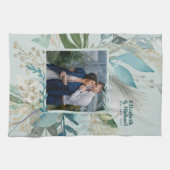 Weddenfoto GREENERY Modern Custom Chic Theedoek (Horizontaal)