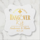 Weddenfoto Hangover Kit Bedankjes Labels<br><div class="desc">Wedding Foto Hangover Kit. Voeg je eigen foto aan de achterkant toe.</div>