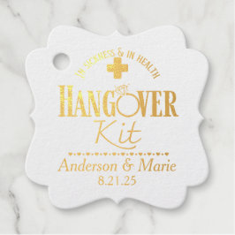 Weddenfoto Hangover Kit Bedankjes Labels