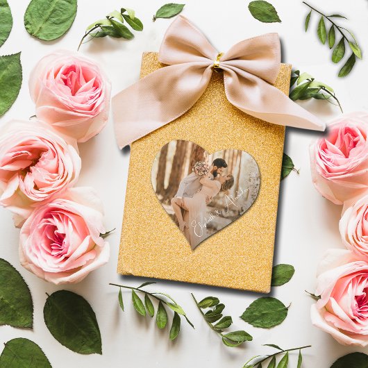 Weddenfoto Hart Sticker