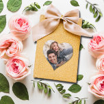 Weddenfoto Hart Sticker<br><div class="desc">Je foto en namen in het teken,  deze kleine hartvormige stickers zijn leuk om te gebruiken als envelopzegels,  op feestbevoordelingen en nog veel meer.</div>