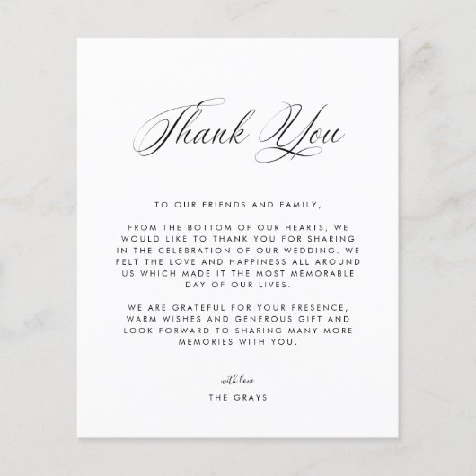 Weddenfoto Hartelijk dank (Voorkant)