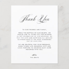 Weddenfoto Hartelijk dank