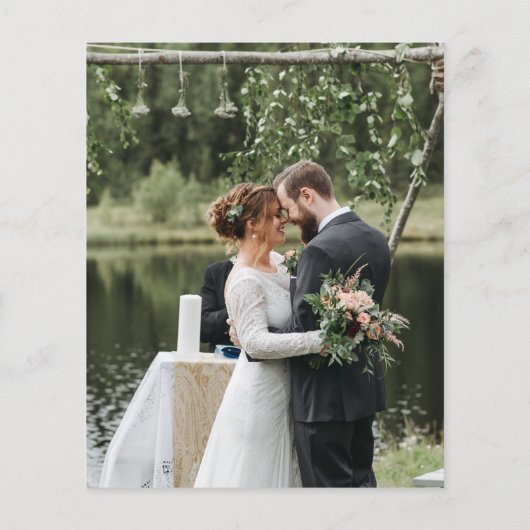 Weddenfoto Hartelijk dank (Achterkant)