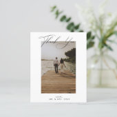 Weddenfoto Hartelijk dank (Staand voorkant)