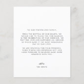 Weddenfoto Hartelijk dank (Achterkant)