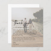 Weddenfoto Hartelijk dank (Voorkant / Achterkant)