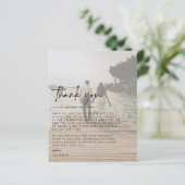 Weddenfoto Hartelijk dank (Staand voorkant)