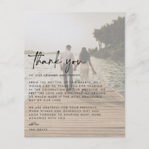 Weddenfoto Hartelijk dank