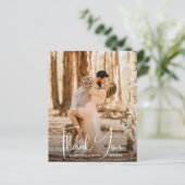 Weddenfoto Hartelijk dank (Staand voorkant)