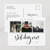 Weddenfoto Hartelijk dank Aankondigingskaart (Voorkant / Achterkant)