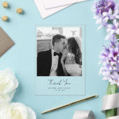 Weddenfoto Hartelijk dank Acryl Uitnodigingen (Insitu (Huwelijk))