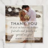 Weddenfoto Hartelijk dank Bedankjes Labels (Voorkant)