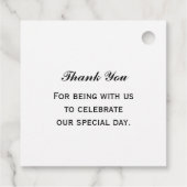 Weddenfoto Hartelijk dank Bedankjes Labels (Achterkant)