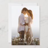 Weddenfoto Hartelijk dank Bedankkaart (Voorkant)