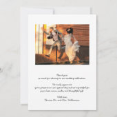 Weddenfoto Hartelijk dank Bedankkaart (Achterkant)