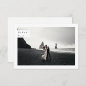 Weddenfoto Hartelijk dank Bedankkaart (Voorkant / Achterkant)