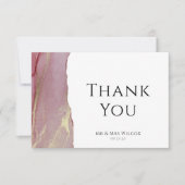 Weddenfoto Hartelijk dank Bedankkaart (Voorkant)