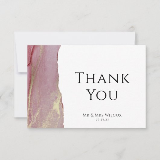 Weddenfoto Hartelijk dank Bedankkaart (Voorkant)