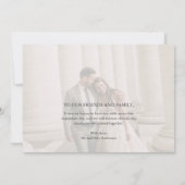 Weddenfoto Hartelijk dank Bedankkaart (Achterkant)