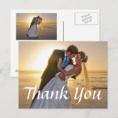 Weddenfoto Hartelijk dank Briefkaart (Voorkant / Achterkant)