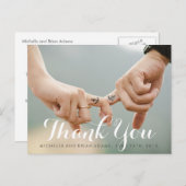 Weddenfoto Hartelijk dank Briefkaart (Voorkant / Achterkant)