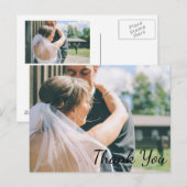 Weddenfoto Hartelijk dank Briefkaart (Voorkant / Achterkant)