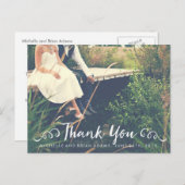 Weddenfoto Hartelijk dank Briefkaart (Voorkant / Achterkant)