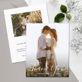 Weddenfoto Hartelijk dank! Flyer