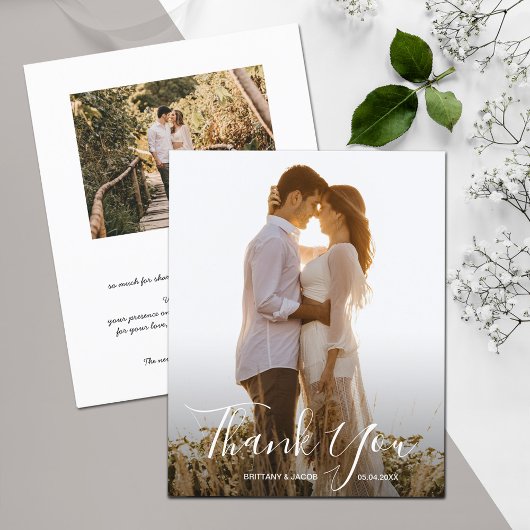 Weddenfoto Hartelijk dank! Flyer