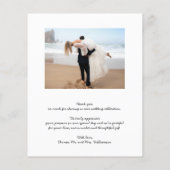 Weddenfoto Hartelijk dank Flyer (Achterkant)