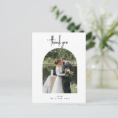 Weddenfoto Hartelijk dank je postkaart (Staand voorkant)