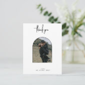 Weddenfoto Hartelijk dank je postkaart (Staand voorkant)