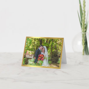 Weddenfoto Hartelijk dank Kaart