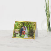 Weddenfoto Hartelijk dank Kaart (Voorkant)