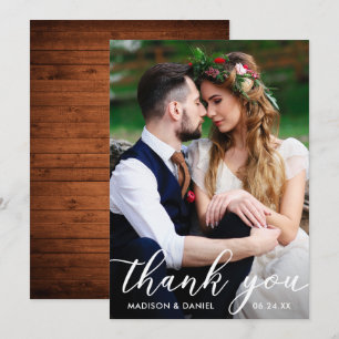 Weddenfoto Hartelijk dank Kaart