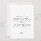 Weddenfoto Hartelijk dank Kaart (Achterkant)