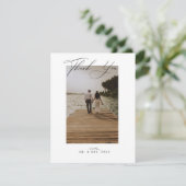 Weddenfoto Hartelijk dank Kaart (Staand voorkant)