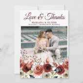 Weddenfoto Hartelijk dank voor de herfst Mix Flora Kaart (Voorkant)