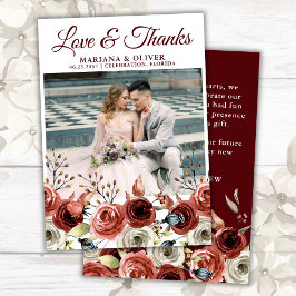 Weddenfoto Hartelijk dank voor de herfst Mix Flora Kaart