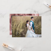 Weddenfoto Hartelijk dank voor dubbelzijdig neutra Kaart (Voorkant / Achterkant in situ)