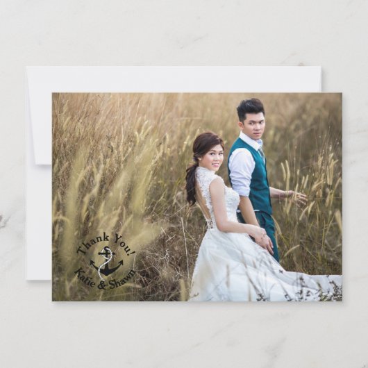 Weddenfoto Hartelijk dank voor dubbelzijdig neutra Kaart