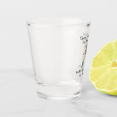 Weddenfoto Hartelijk dank voor namen en datum Shot Glas (Links)