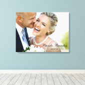 Weddenfoto Keepascanvas Canvas Afdruk (Insitu (Houten vloer))