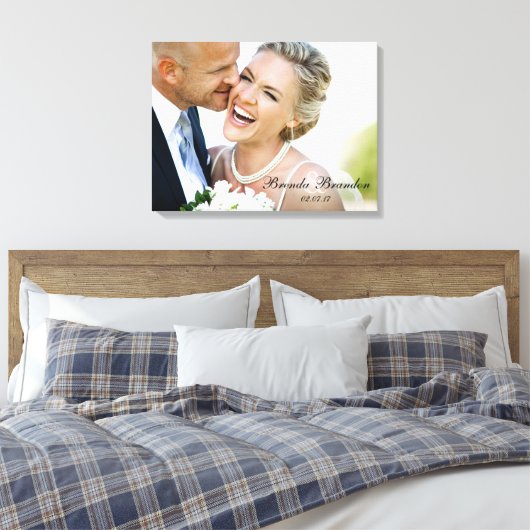 Weddenfoto Keepascanvas Canvas Afdruk (Insitu (Slaapkamer))