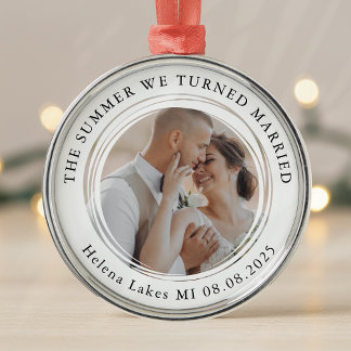 Weddenfoto Keepomwille Metalen Ornament