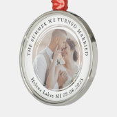 Weddenfoto Keepomwille Metalen Ornament (Links)