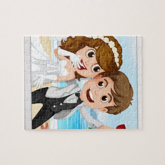 Weddenfoto Legpuzzel (Horizontaal)