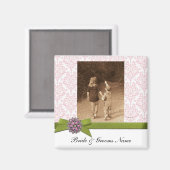Weddenfoto Magnet Favors Sjabloon (Voorkant / Achterkant)