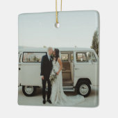 Weddenfoto Memory Newly Weds Keepomwille Keramisch Ornament (Links)
